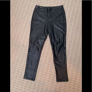 Aritzia black leather leggings